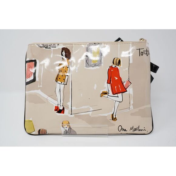 Kate Spade 2012 Garance Dore Toutes Les Filles Gerogie Pouch with Striped Lining - Picture 2 of 4